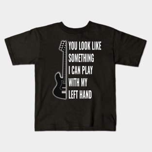 Lefty Bass Joke For Left Handed Bassists Kids T-Shirt